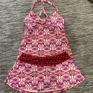 Prana tankini with skirted bottom